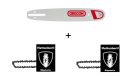 2 x Sägekette + 1x Oregon Führungsschiene...