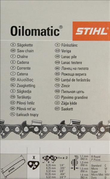 Stihl Duro Hartmetall Sägekette 325 1,6 56 Glieder HM