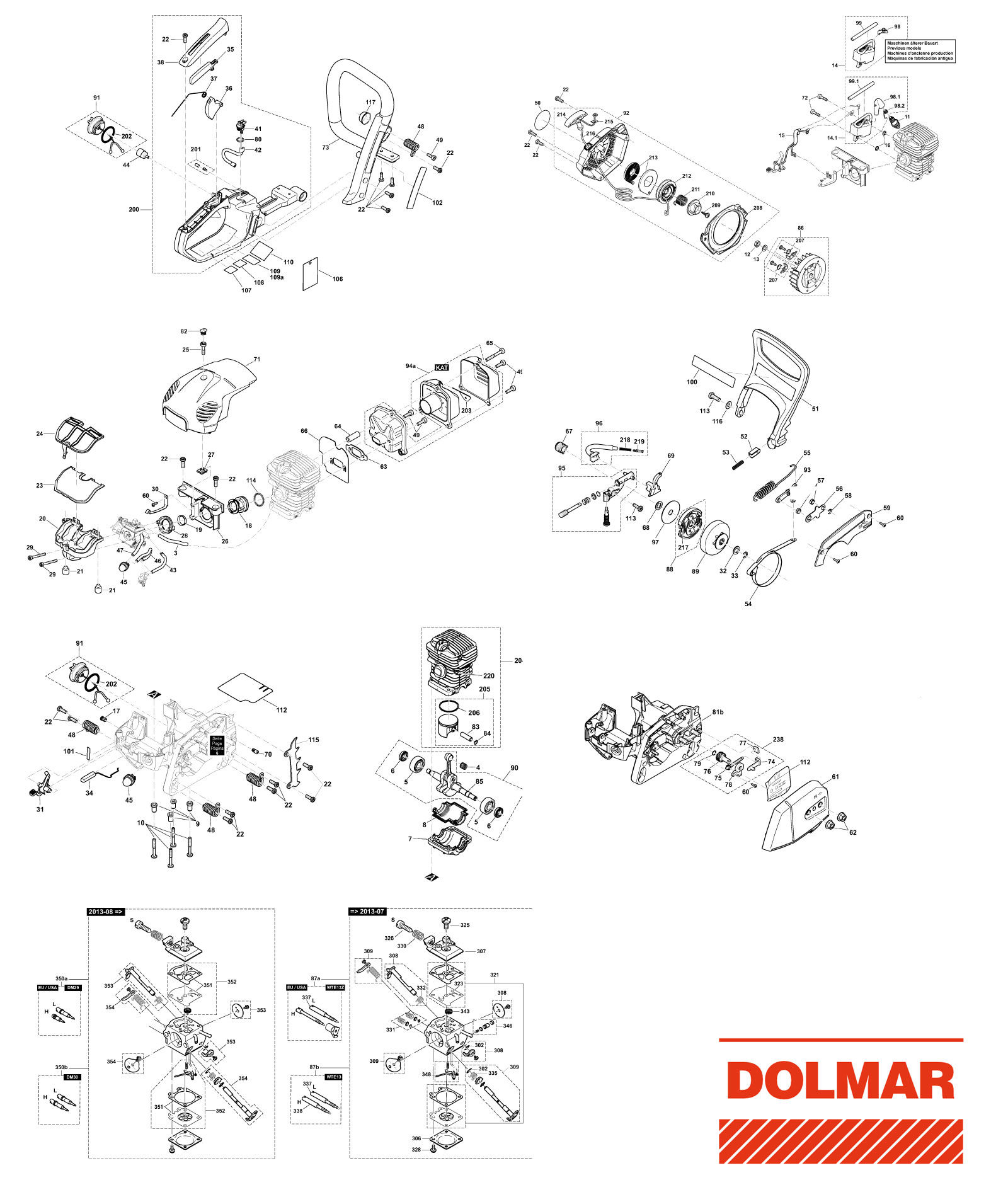 Ersatzteile für DOLMAR PS-32 C Benzin-Motorsäge